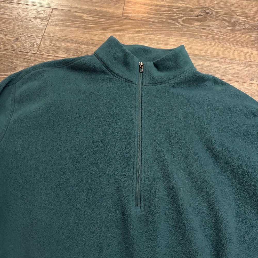 Lululemon Oversized-Fit Fleece Half-Zip (Green Jasper) Size L - Picture 2 of 8